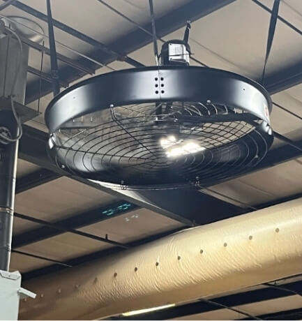 Fan placement for optimal air circulation